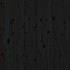 Cabecero cama de pared madera maciza pino negro 126x3x91,5