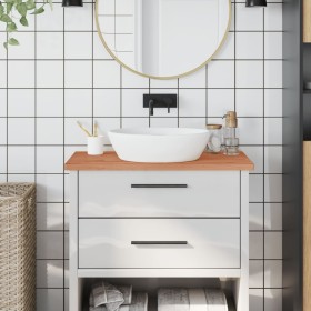 Encimera de baño madera maciza de haya 80x40x2,5