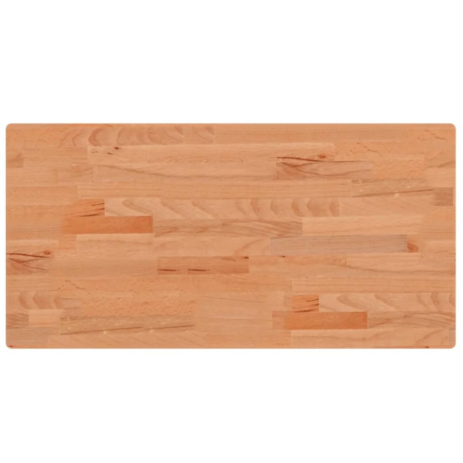 Encimera de baño madera maciza de haya 80x40x2,5
