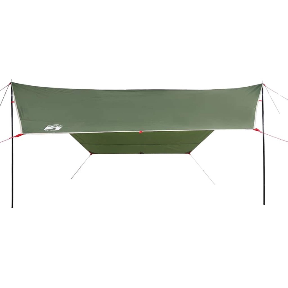 Lona de camping impermeable verde 430x380x210