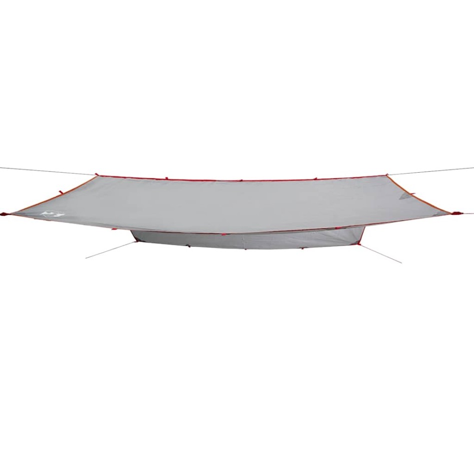 Lona de camping impermeable gris y naranja 500x294