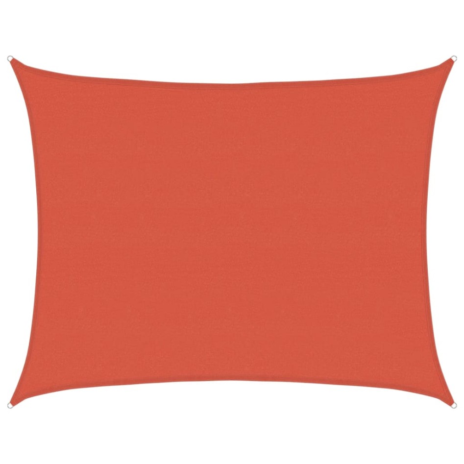 Toldo de vela HDPE terracota 160 g/m² 6x8