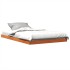 Cama sin colchón madera maciza de pino marrón cera 120x200