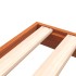 Cama sin colchón madera maciza de pino marrón cera 120x200