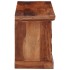 Mueble de TV con puertas madera maciza de acacia 112x30x40