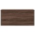 Caja de almacenaje madera ingeniería roble marrón 100x42x46