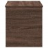 Caja de almacenaje madera ingeniería roble marrón 100x42x46