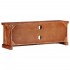Mueble de TV con puertas madera maciza de acacia 112x30x40