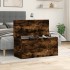 Caja de almacenaje madera ingeniería roble ahumado 100x42x46