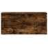 Caja de almacenaje madera ingeniería roble ahumado 100x42x46