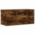 Caja de almacenaje madera ingeniería roble ahumado 100x42x46