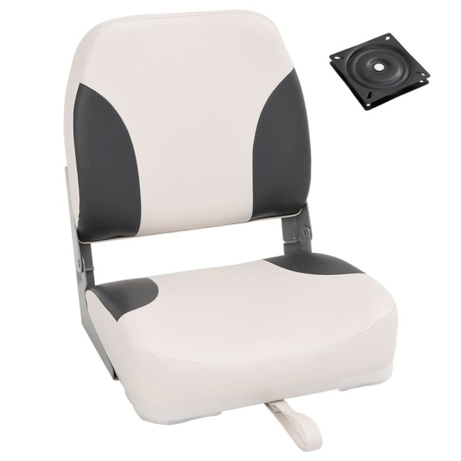 Asiento plegable barco con respaldo bajo correa fijación 2