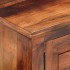 Mueble de TV con puertas madera maciza de acacia 112x30x40