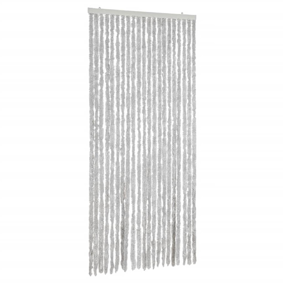 Cortina antimoscas chenilla gris 90x200