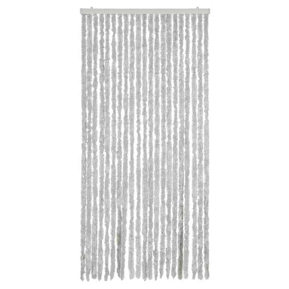 Cortina antimoscas chenilla gris 90x200