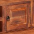 Mueble de TV con puertas madera maciza de acacia 112x30x40