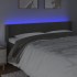 Cabecero con LED de terciopelo gris oscuro 163x16x78/88
