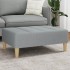 Reposapiés de tela gris claro 77x55x31