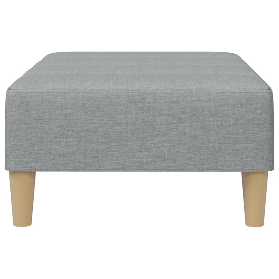 Reposapiés de tela gris claro 77x55x31