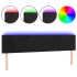 Cabecero con LED de terciopelo negro 200x5x78/88