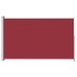 Toldo lateral retráctil para patio rojo 220x300
