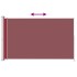Toldo lateral retráctil para patio rojo 220x300