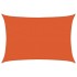 Toldo de vela HDPE naranja 160 g/m² 4x6