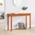 Mesa consola madera maciza de pino marrón cera 110x40x75