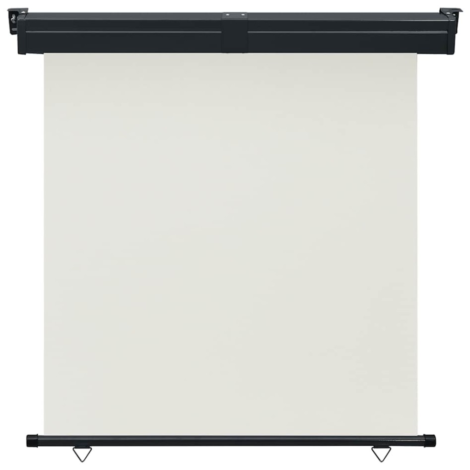 Toldo lateral de balcón color crema 175x250