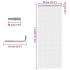 Mosquitera de cadena para puerta aluminio 80x212