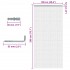 Mosquitera de cadena para puerta aluminio 100x200