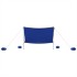 Toldo de playa con anclas de arena azul 304x300