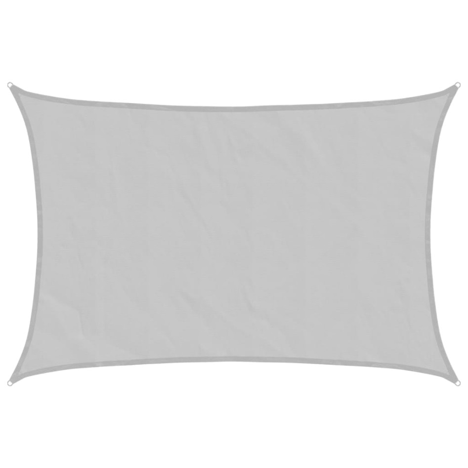 Toldo de vela poliéster oxford 100% gris claro 5x4