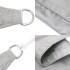 Toldo de vela poliéster oxford 100% gris claro 5x4