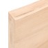 Estante de pared madera maciza roble sin tratar 80x40x(2-6)