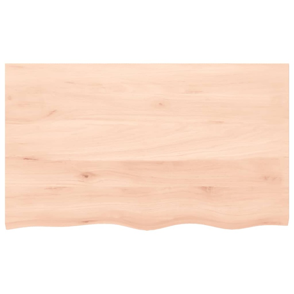 Estante de pared madera maciza roble sin tratar 100x60x(2-4)