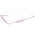 Estante de pared madera maciza roble sin tratar 100x60x(2-4)