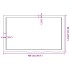 Estante de pared madera maciza roble sin tratar 100x60x(2-4)