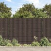 Paneles de privacidad 4 uds PVC marrón 35x0,19 m