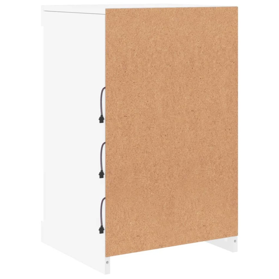 Aparador con luces LED blanco 41x37x67