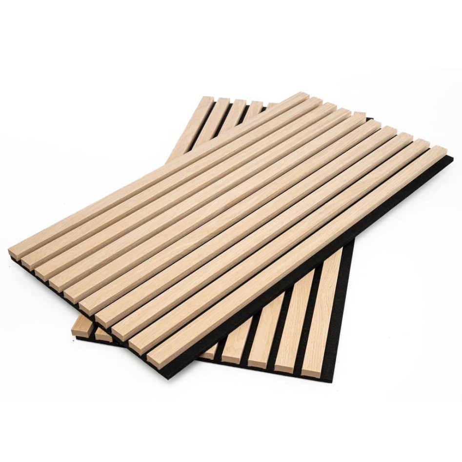 WallArt Paneles acústicos para paredes Aku 4 uds roble