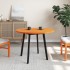 Tablero de mesa redondo madera maciza de pino marrón Ø90x2,5