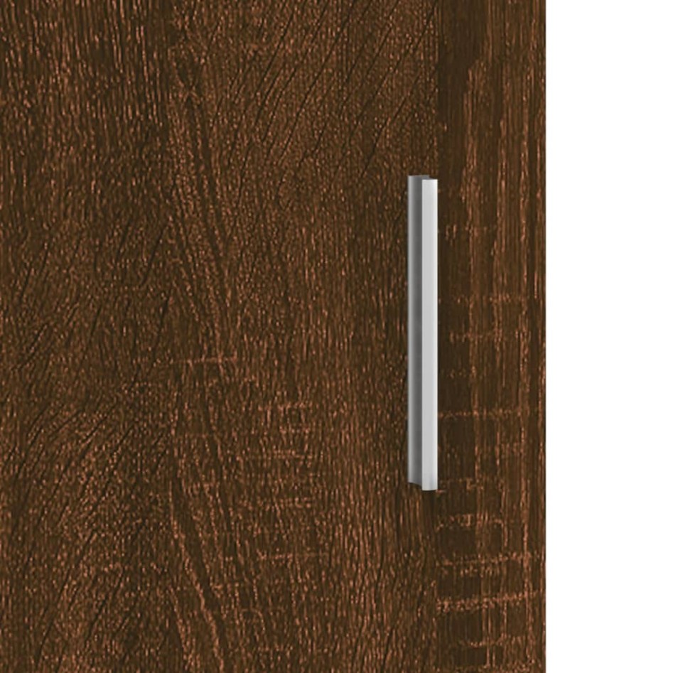 Soporte de acuario madera ingeniería marrón roble 121x41x58