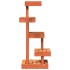Árbol para gatos madera maciza pino marrón cera 45,5x49x103