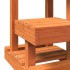 Árbol para gatos madera maciza pino marrón cera 45,5x49x103