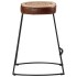 Taburetes de bar 2 uds marrón oscuro 40x29,5x53