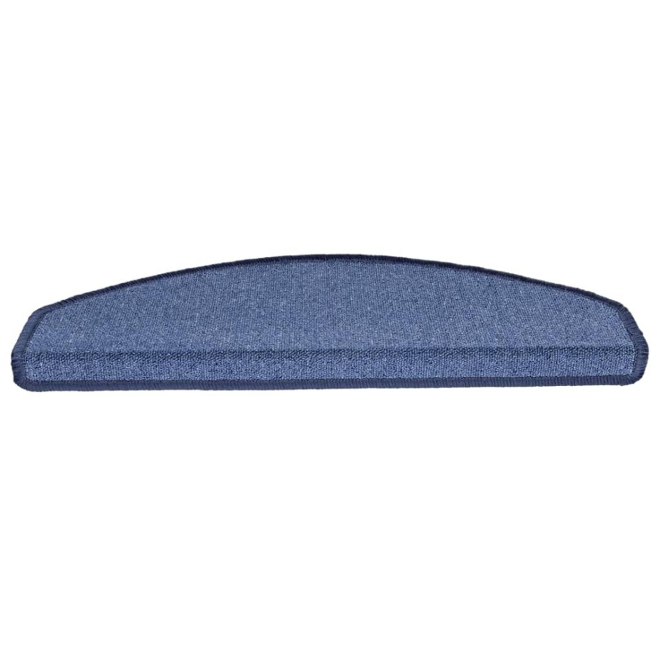 Alfombrillas de escalera 15 unidades azul 65x24x4