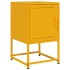 Mesita de noche acero amarillo mostaza 36x39x60,5