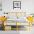 Mesitas de noche 2 uds acero amarillo mostaza 36x39x60,5
