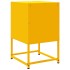 Mesitas de noche 2 uds acero amarillo mostaza 36x39x60,5